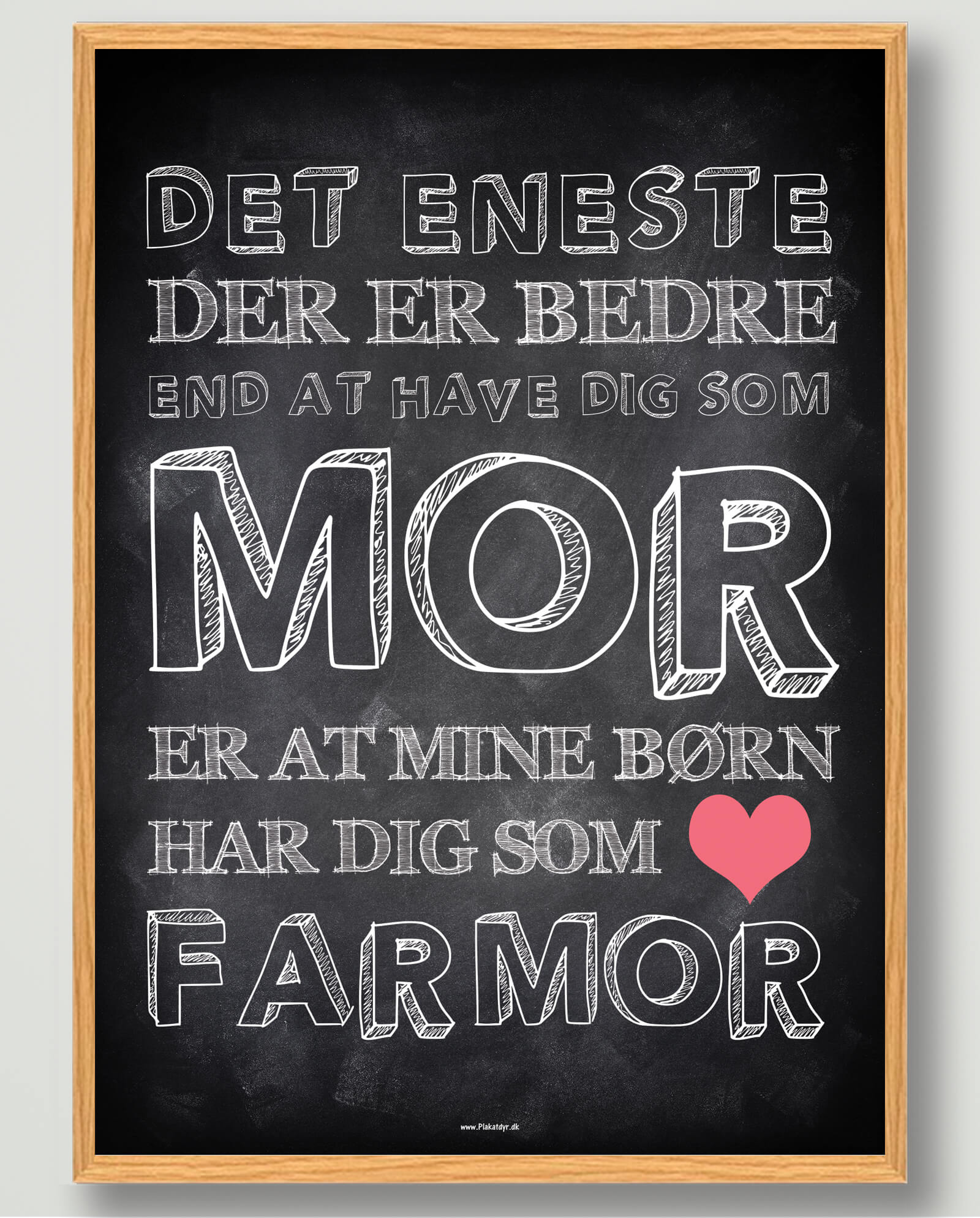 Det Eneste Mine Børn Farmor Plakat - Plakatdyr.dk Plakater