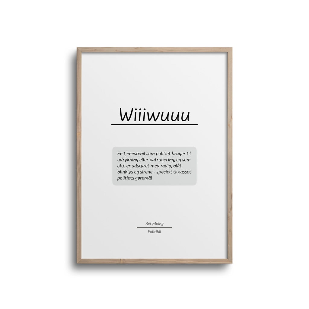 Børneguldkorn Politibil - Plakater