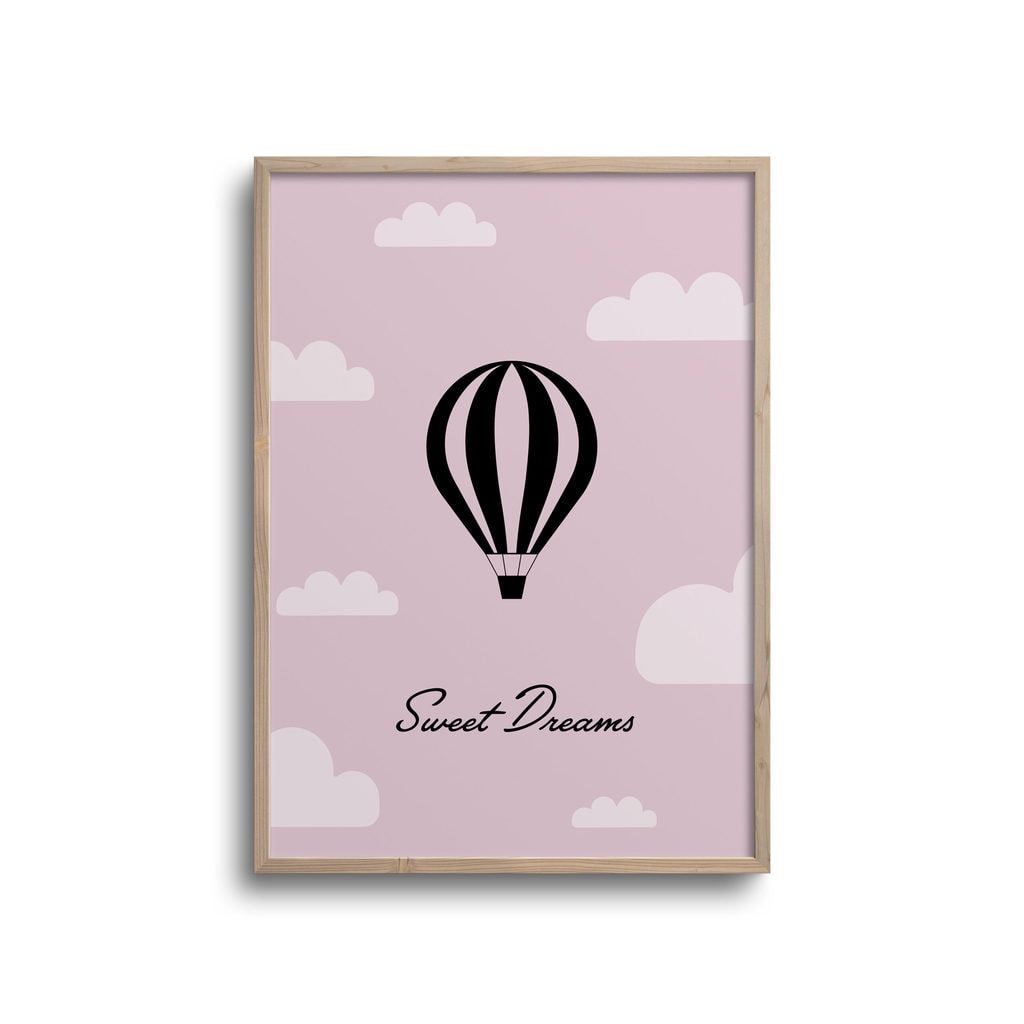 Pink Luftballon Sweet Dreams - Plakater