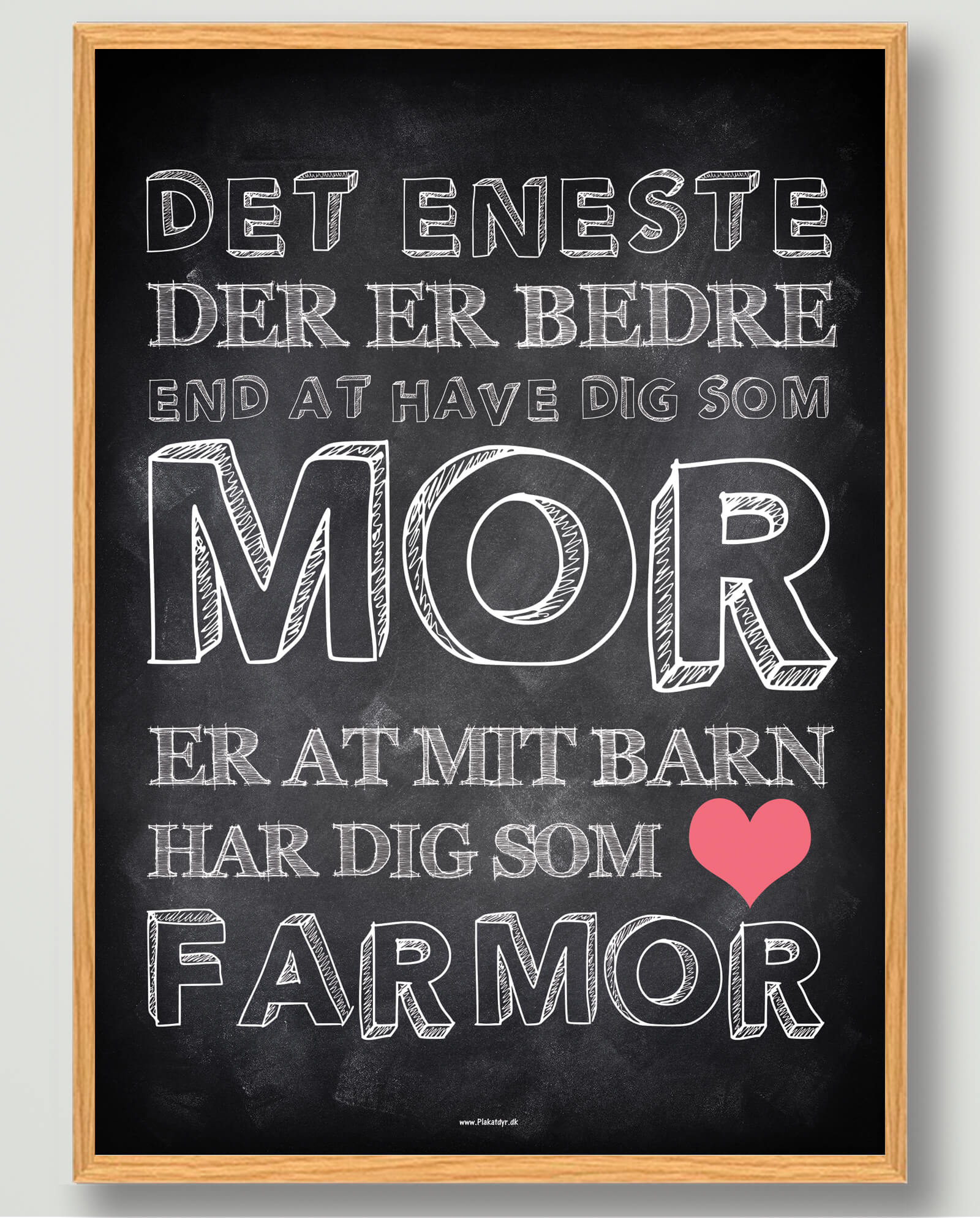 Det Eneste Mit Barn Farmor Plakat - Plakatdyr.dk Plakater
