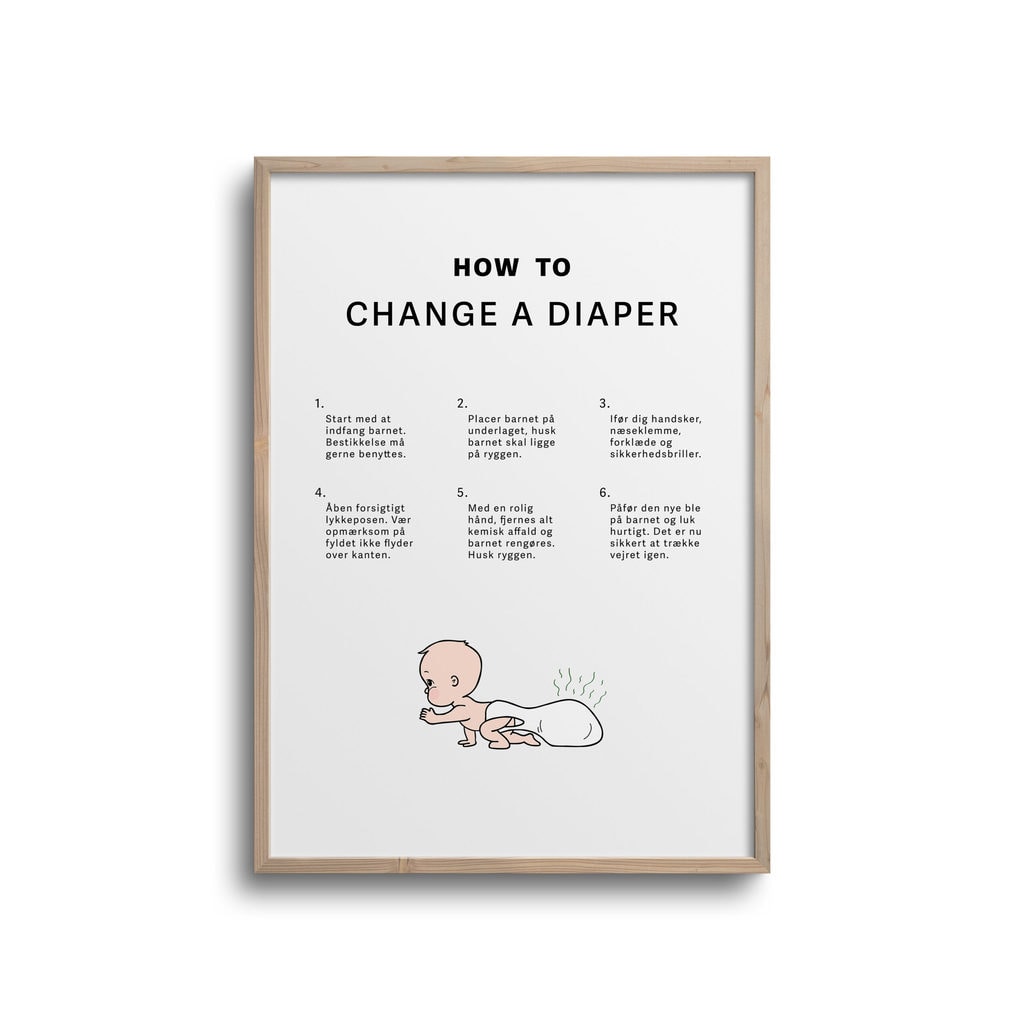 How Change Diaper Plakat - Plakater