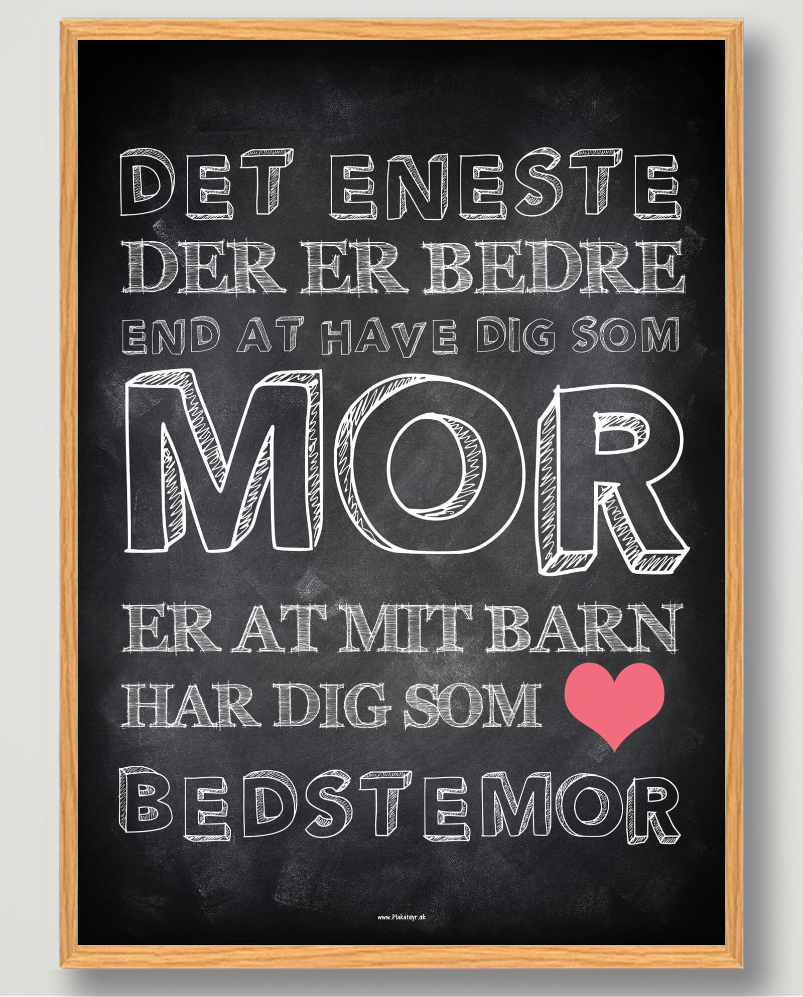 Det Eneste Mit Barn Bedstemor Plakat - Plakatdyr.dk Plakater