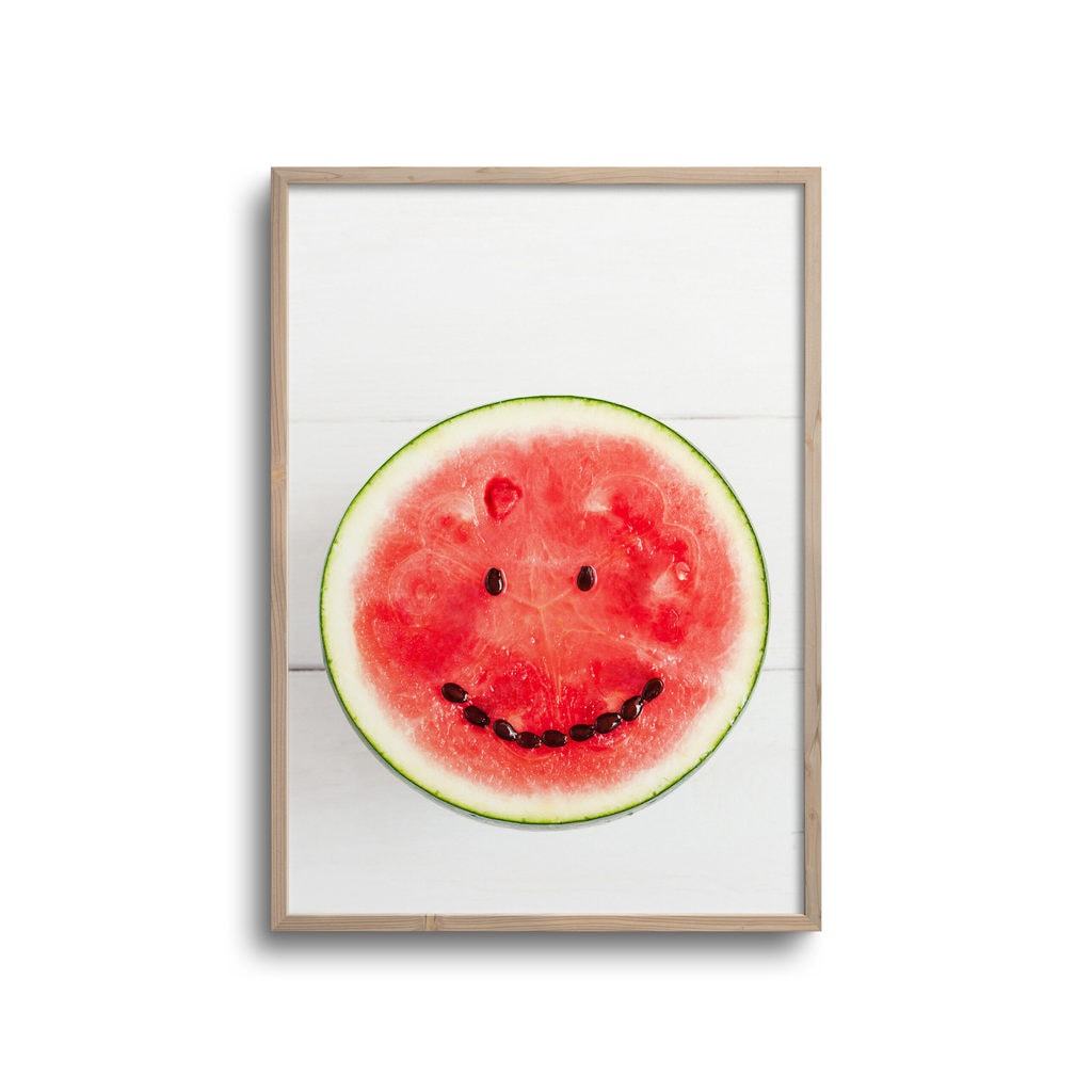 Smilende Vandmelon Plakat - Plakater