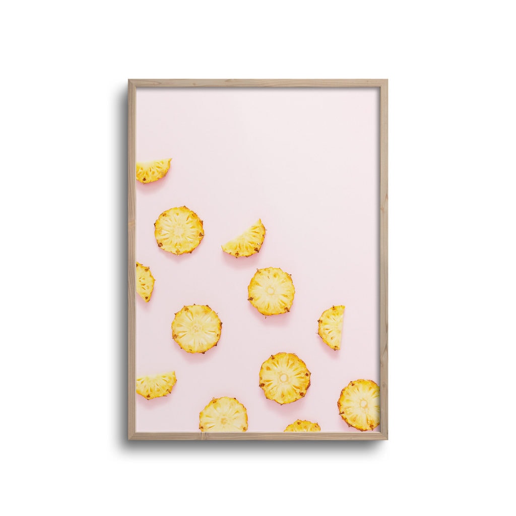 Pink Ananas Plakat - Plakater