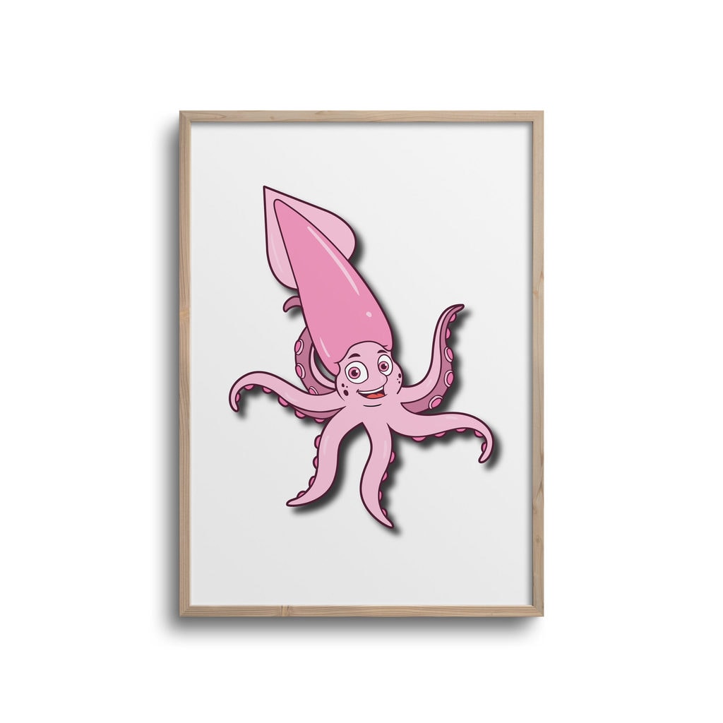 Blæksprutte Plakat - Plakater