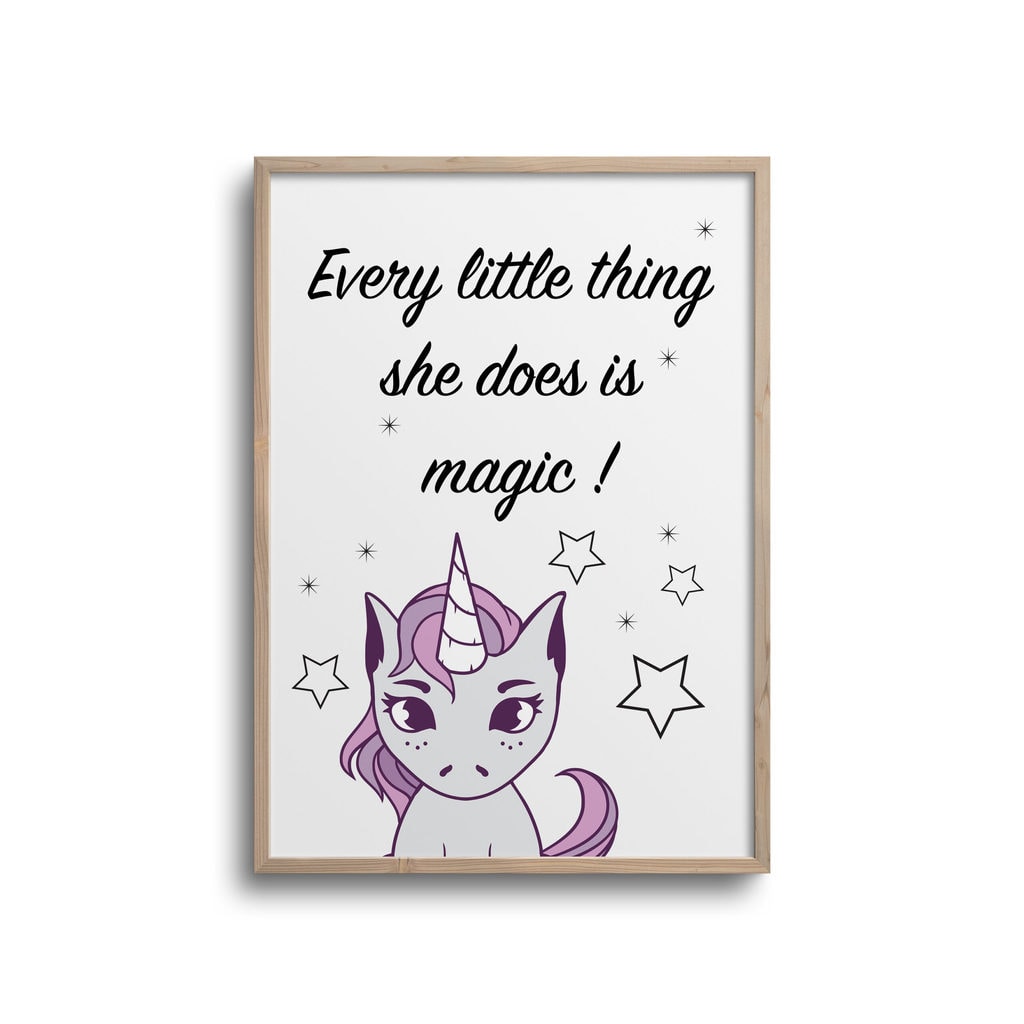 Enhjørning Every Little Thing Plakat - Plakater