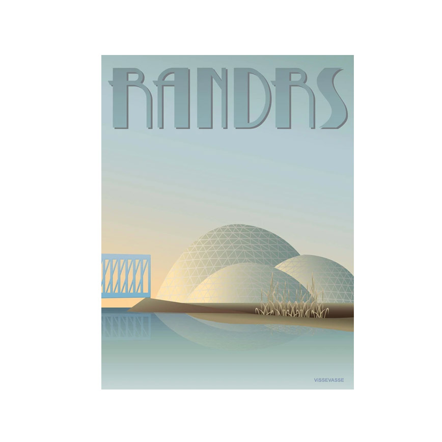 Plakat Randers Regnskoven 30x40cm - Vissevasse Plakater