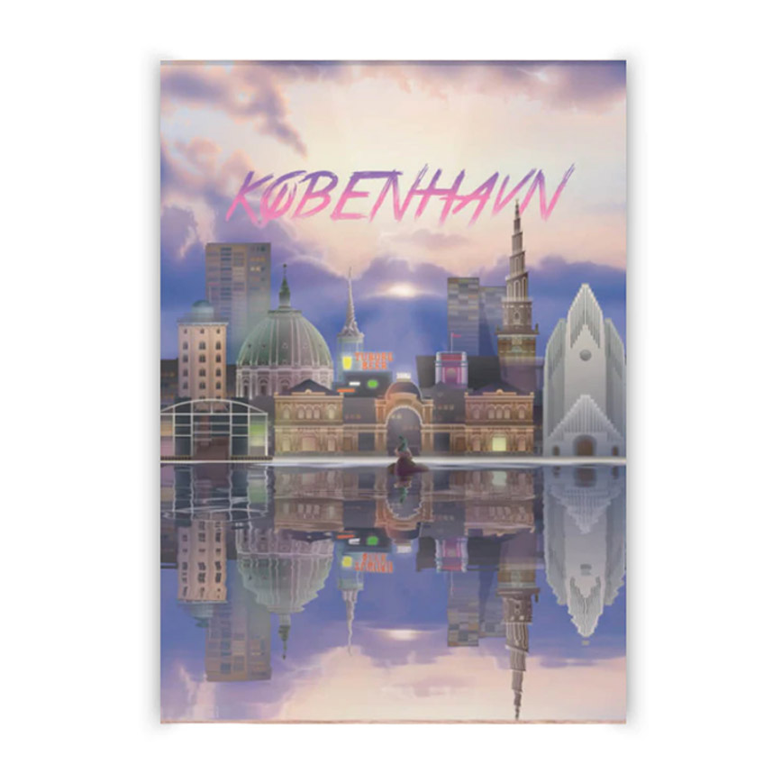 KØbenhavn Plakat 50x70cm - Plakater