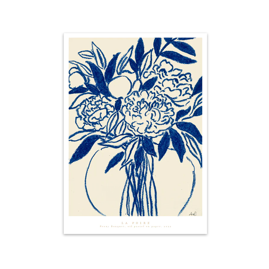 Peony Bouquet 7x43 Plakat Poire - Plakater