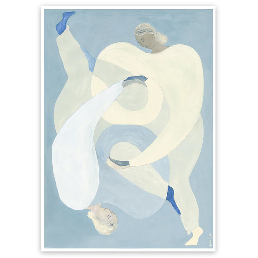 Hold You Blue 50x70cm Plakat Sofia Lind - Plakater