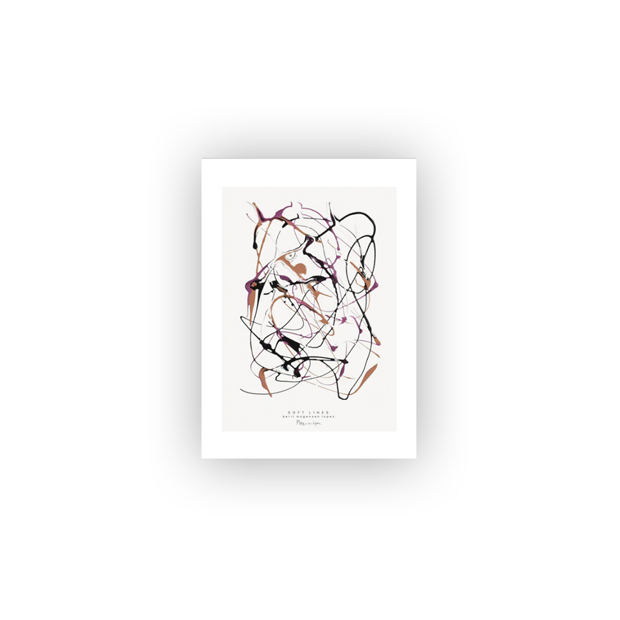 Soft Lines 30x40cm Plakat Berit Mogensen - Plakater
