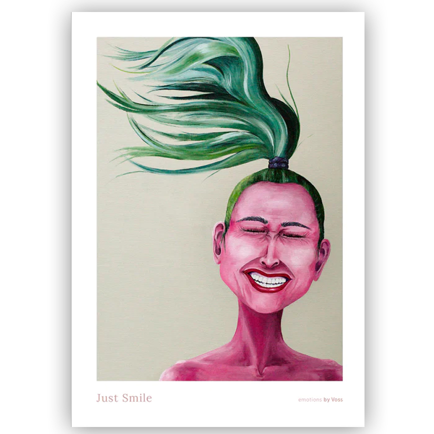 Just Smile Plakat 50x70cm All Voss - Plakater - 5713713572720