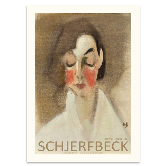Red Cheeked Girl Plakat 50x70cm 80041 - Spliid Plakater  - 5744003491957