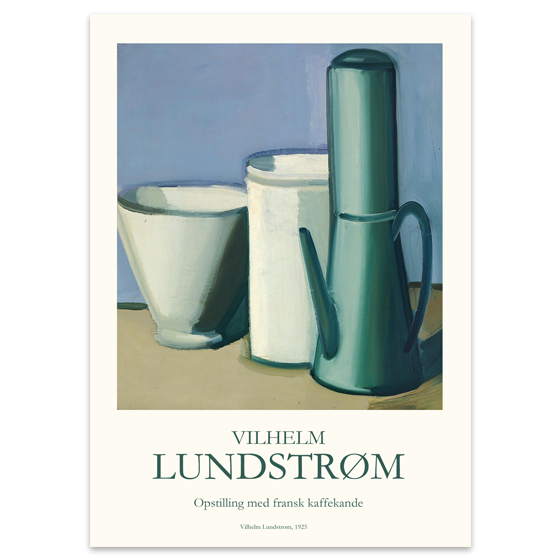 Fransk Kaffekande Plakat 50x70cm 80071 - Spliid Plakater  - 5744003492923