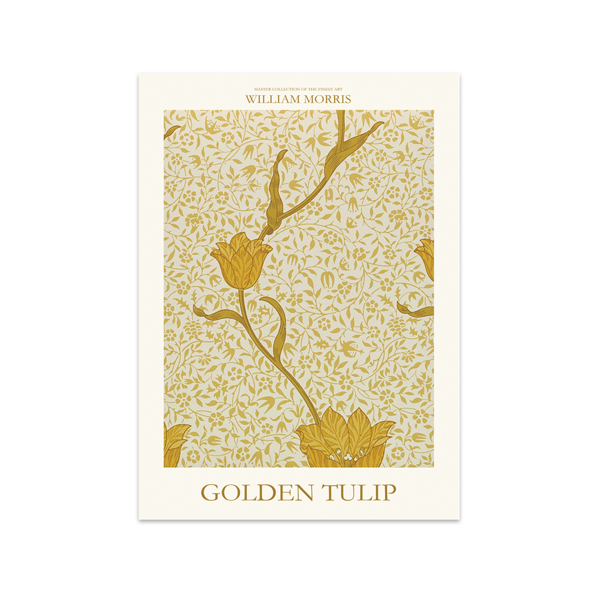 Golden Tulip Plakat 30x40cm 80145 - Spliid Plakater  - 5744003491575