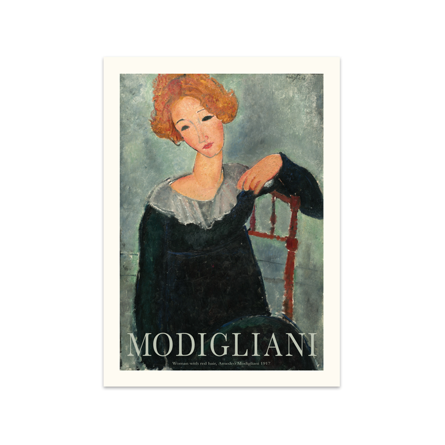 Woman Red Hair Plakat 30x40cm 80166 - Spliid Plakater  - 5744003490455