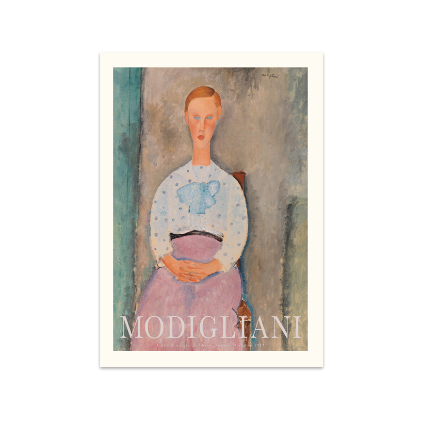Girl Polka Dot Plakat 30x40cm 80178 - Spliid Plakater  - 5744003493654