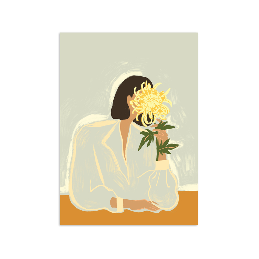 The Chrysantemum Plakat 30x40cm 80187 - Spliid Plakater  - 5744003491827