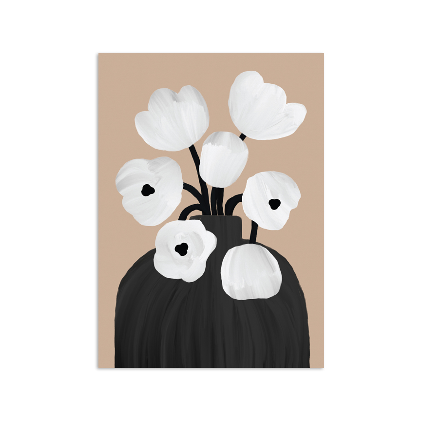 Flowers Vase Plakat 30x40cm 80191 - Spliid Plakater  - 5744003493920