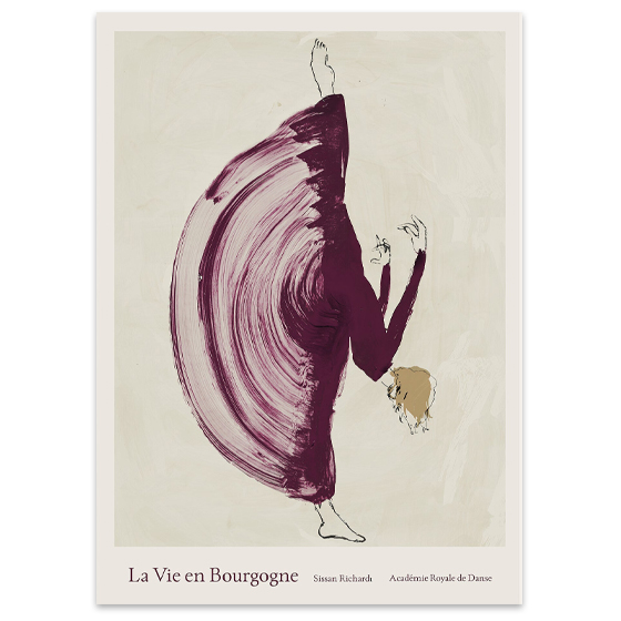 Vie Bourgogne Plakat Sissan Richart 50x70 - Plakater