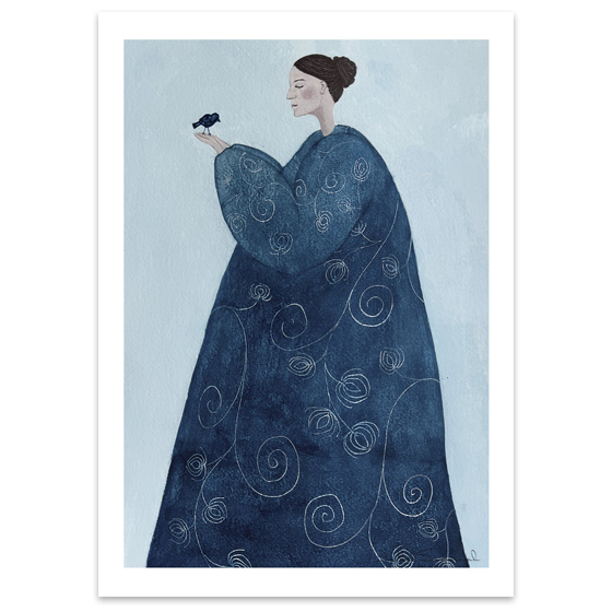 Blue Bird 50x70cm Plakat Isabel Savannah - Plakater