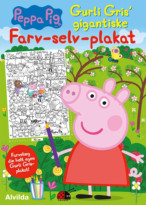 Peppa Pig Gurli Grisampapos Gigantiske Farv Selv Plakat - Plakater  - 9788741519913