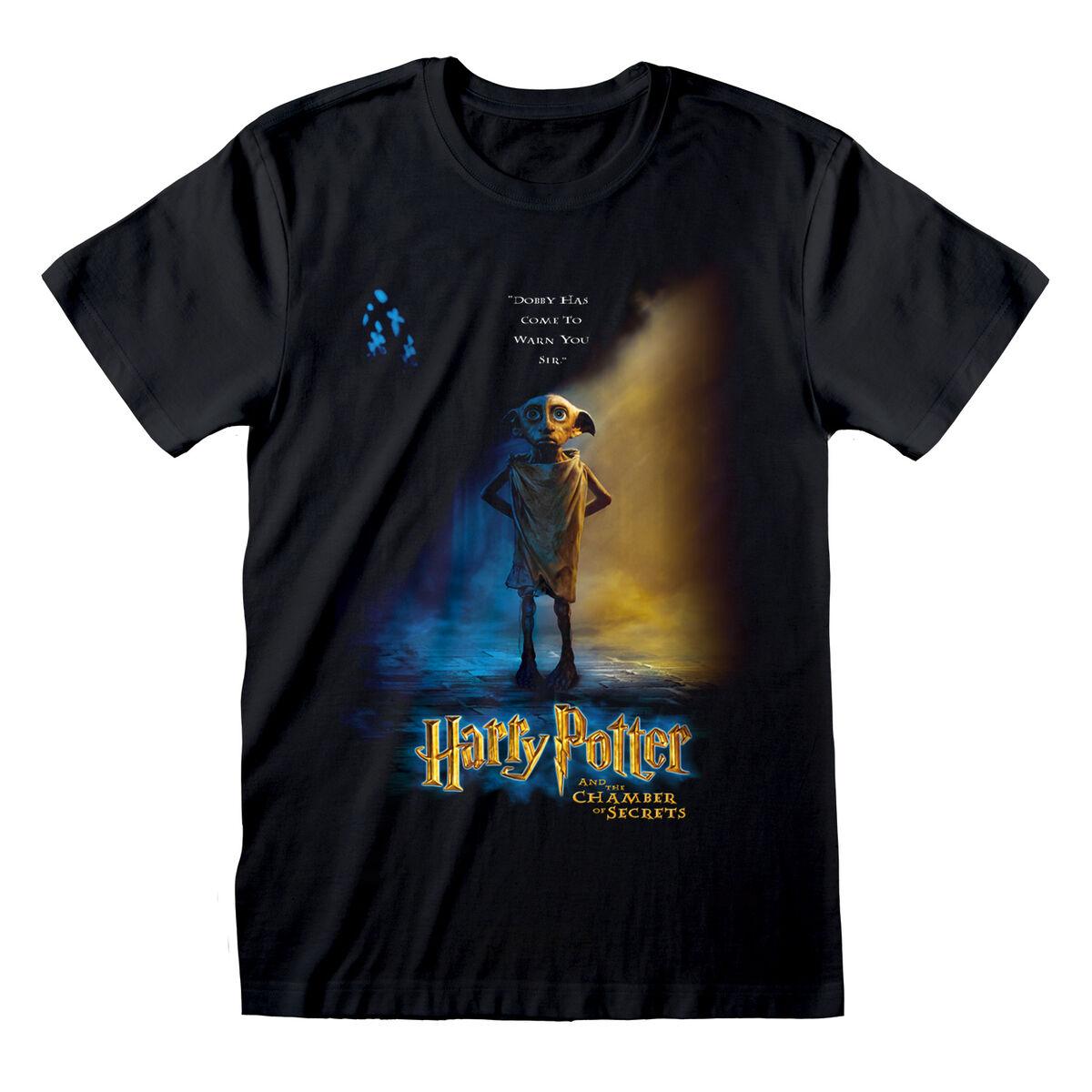 Sort Harry Potter Dobby Poster Shirt Unisex - Magic Plakater  - 5056688524913