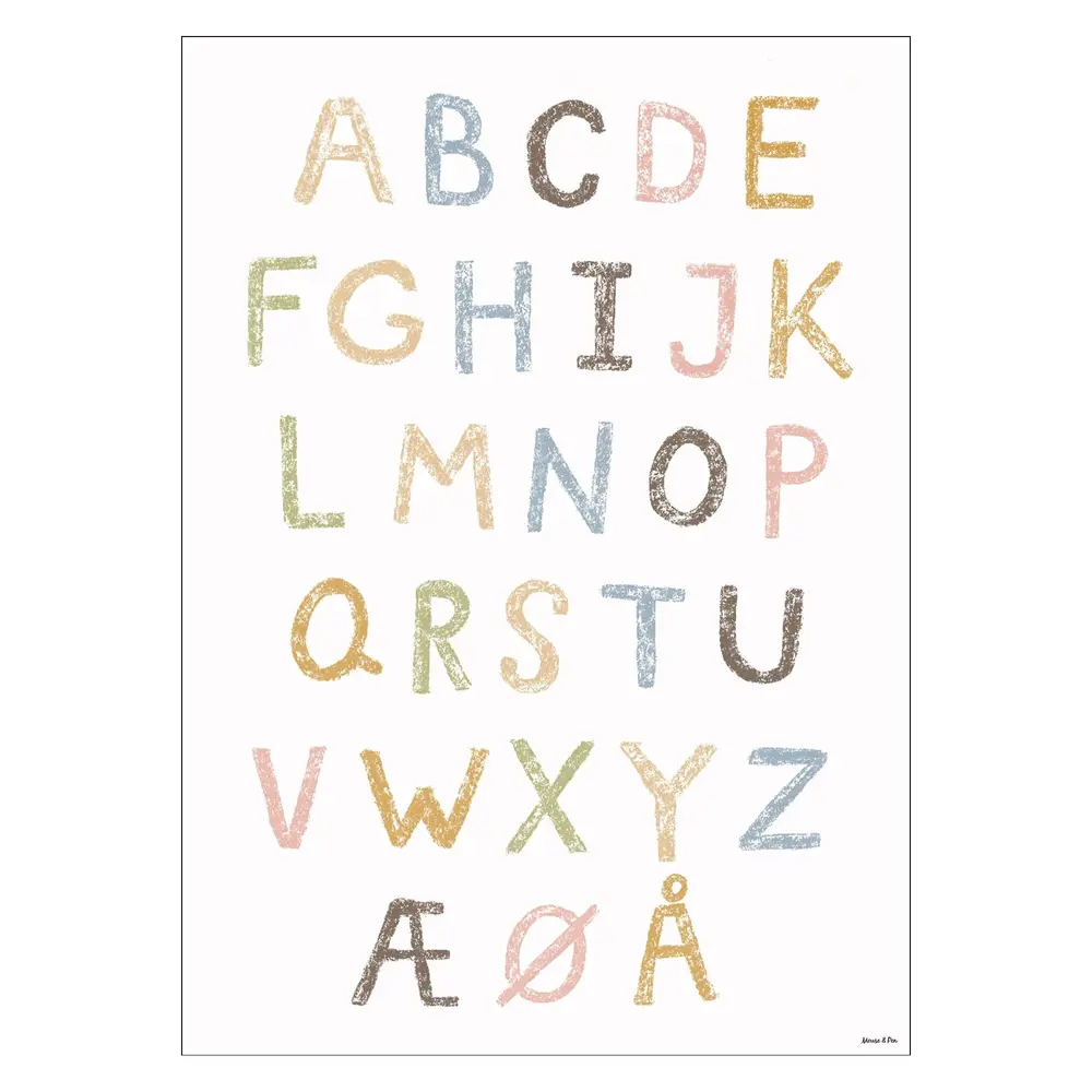 Plakat Abc Kridt - Plakater  - 5713713425507
