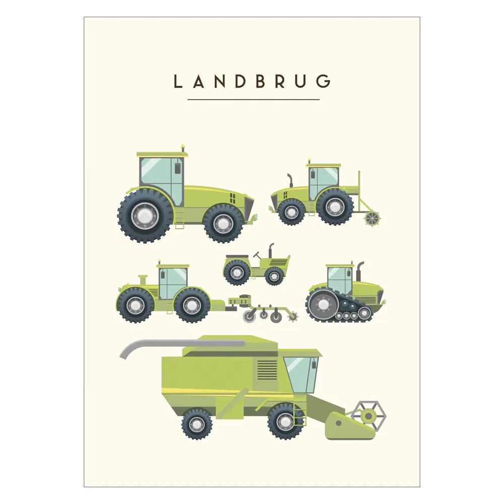 Plakat Landbrugsmaskiner - Plakater  - 5715551532102