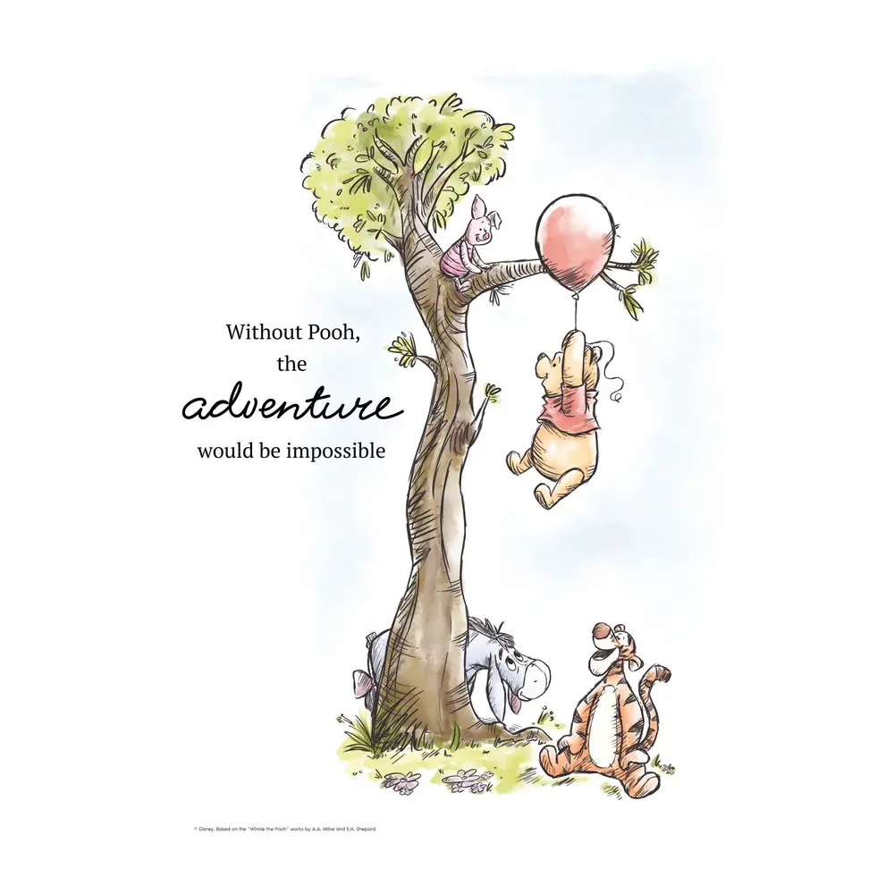Plakat Peter Plys Ballon Eventyr 30x40 - Plakater  - 5715898016518