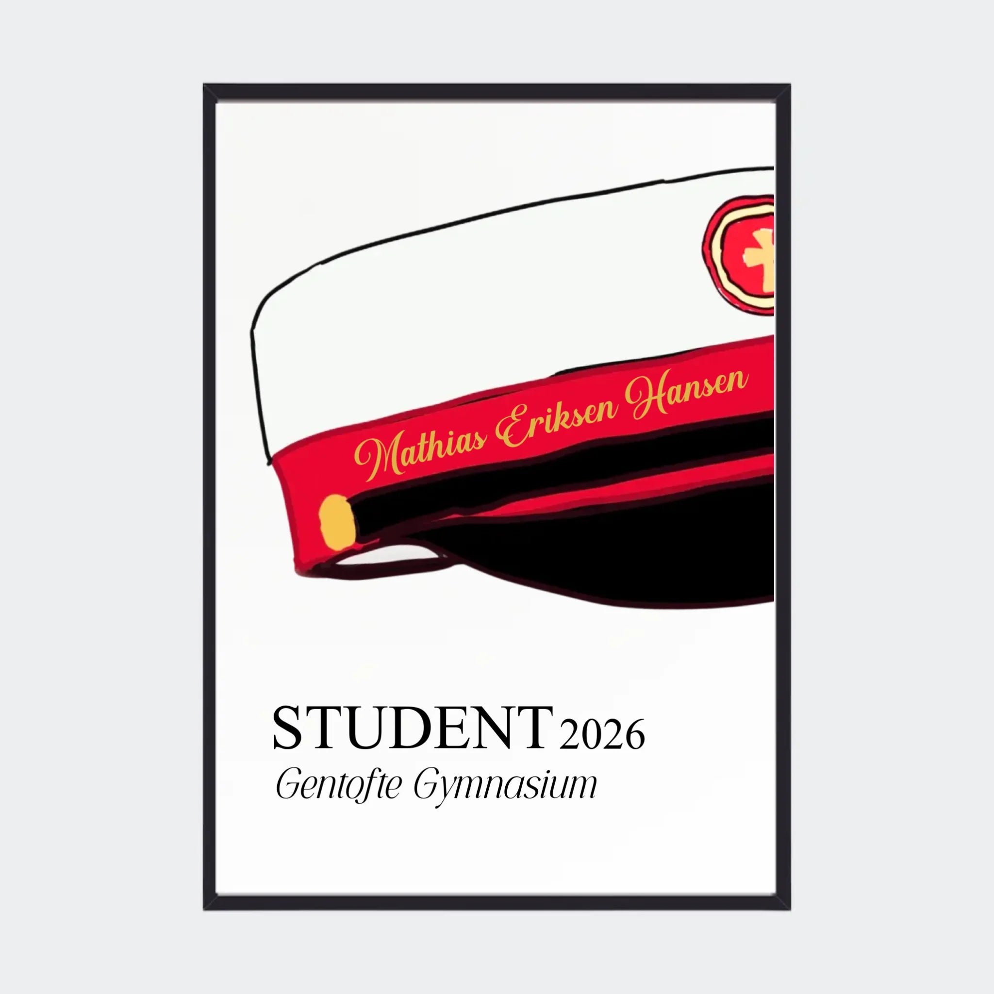Sort Plakat Stx Student 2026 - Teeinblue Plakater