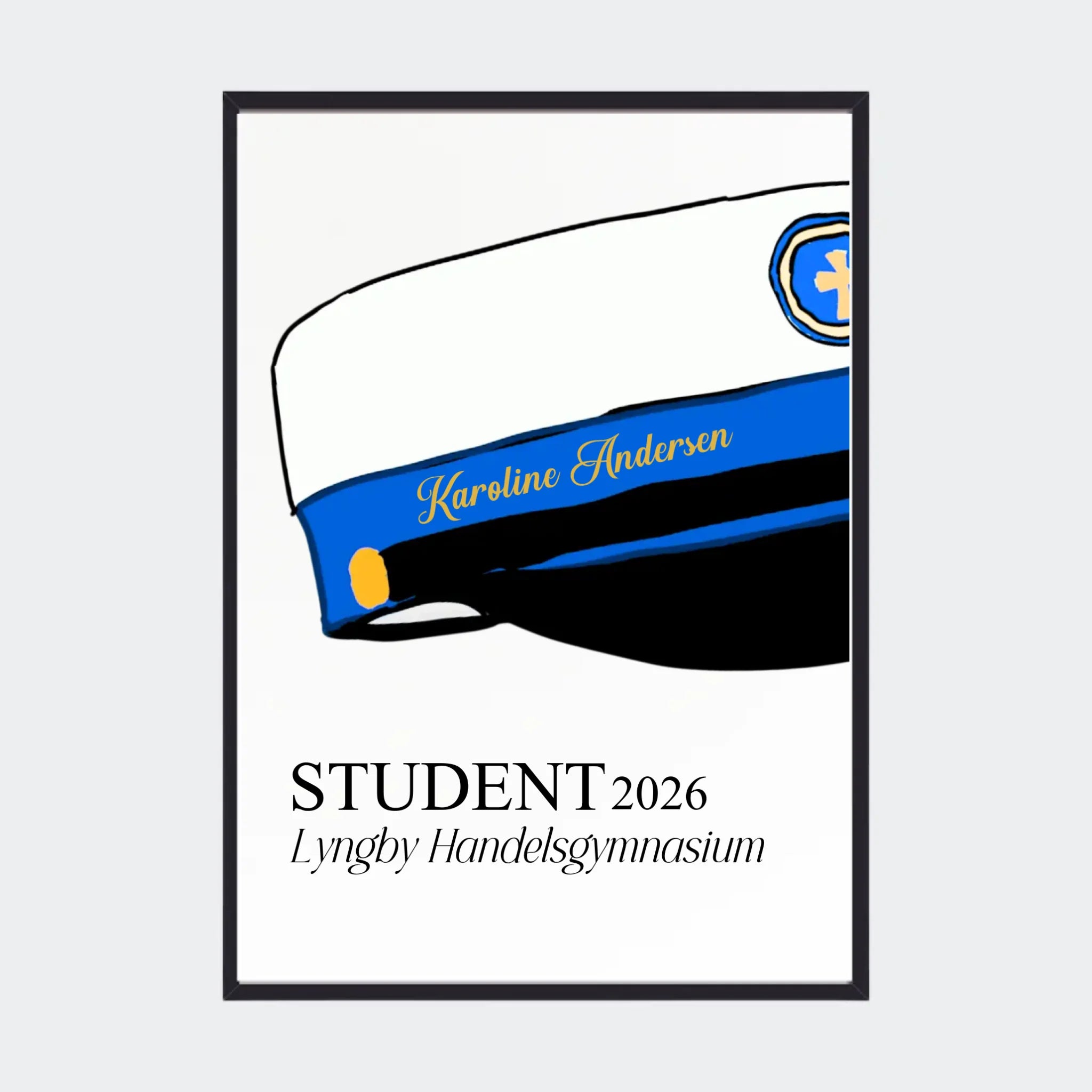 Sort Plakat Hhx Student 2026 - Teeinblue Plakater