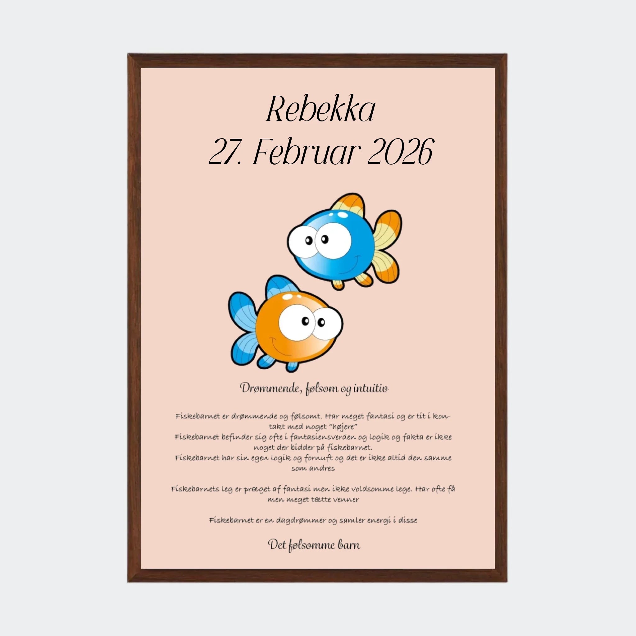 Mørk Eg Plakat Med Stjernetegn Fisken Plakater Mørk 10x15 - Teeinblue Plakater