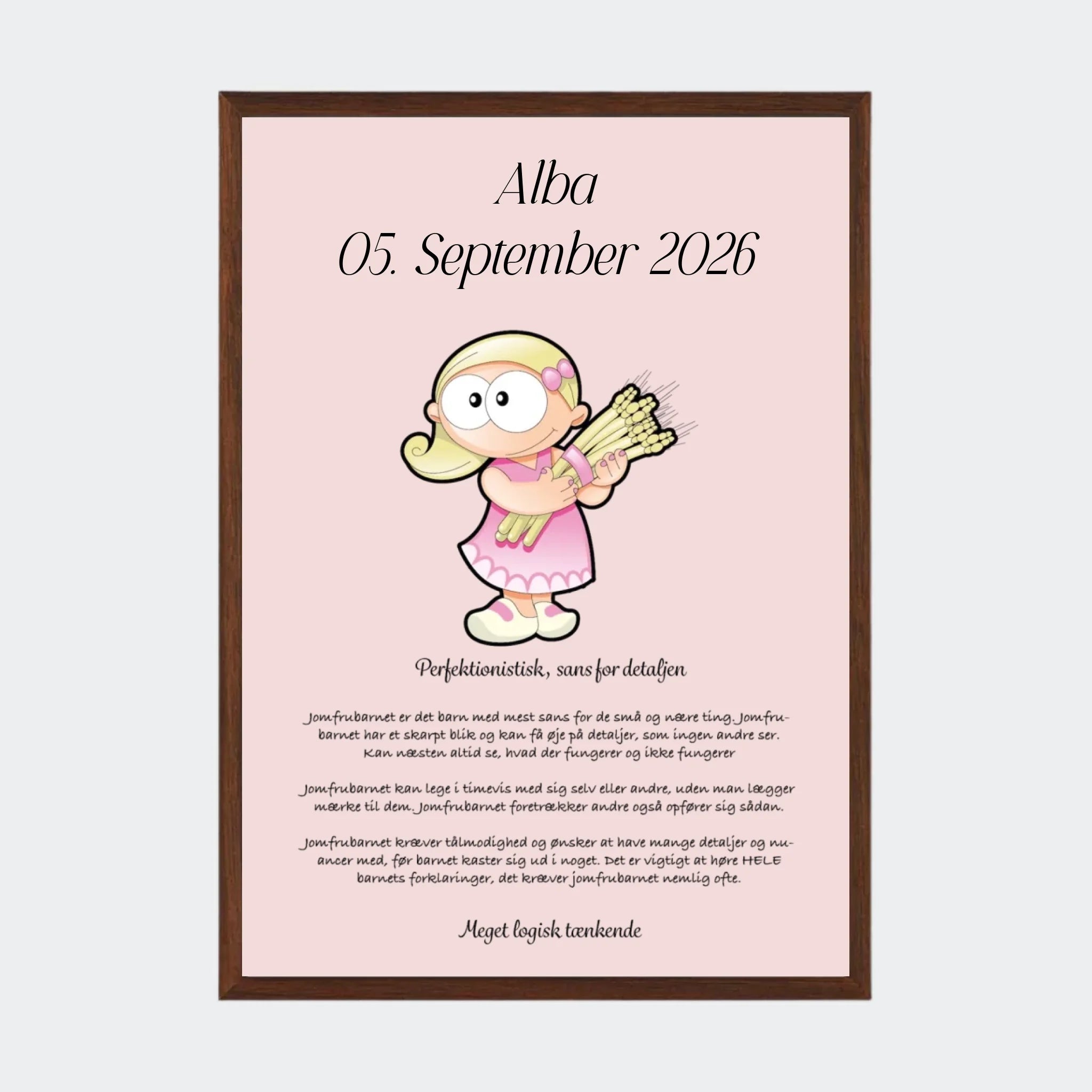 Mørk Eg Plakat Med Stjernetegn Jomfruen Plakater Mørk 10x15 - Teeinblue Plakater