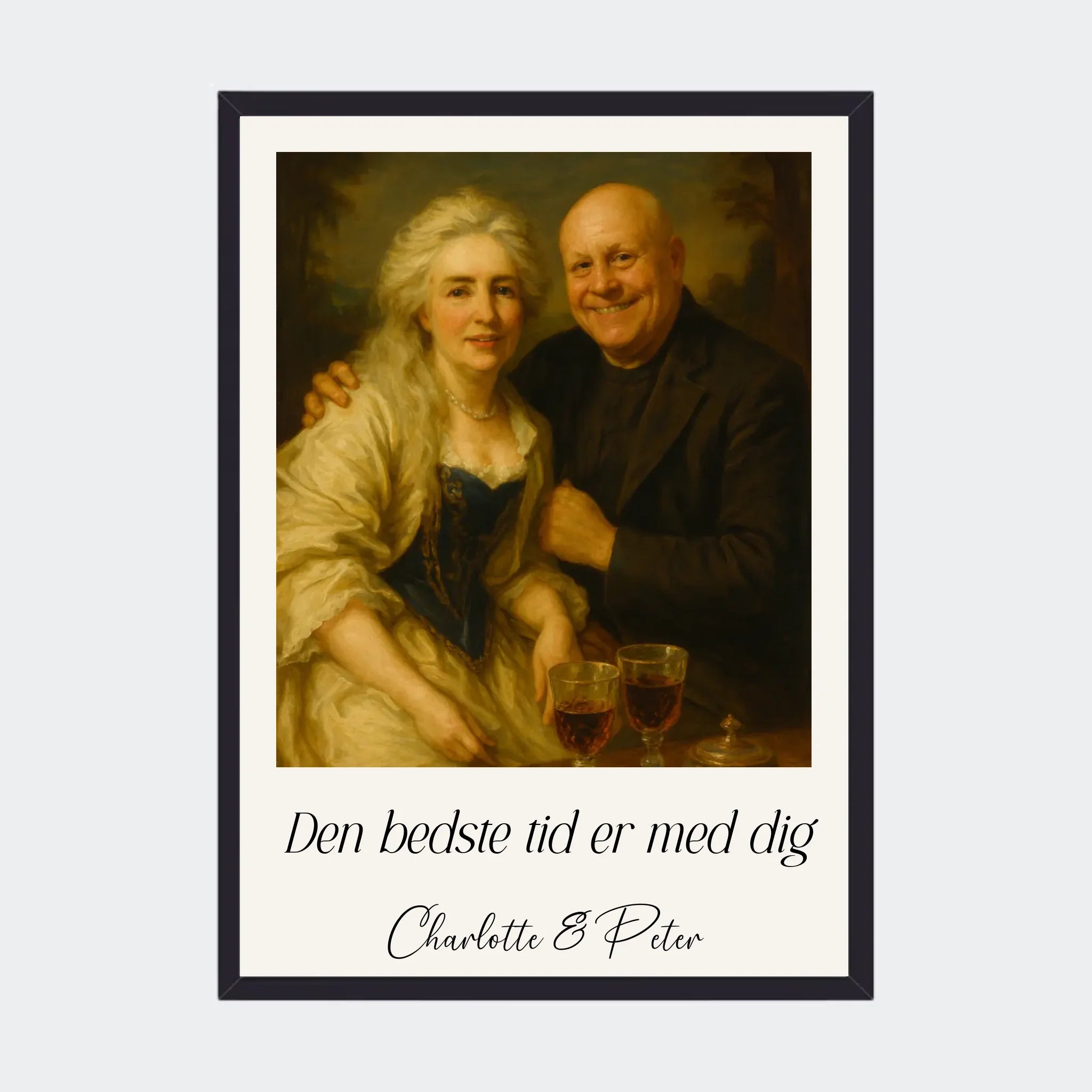 Sort Plakat Genereret Royal Potrait Upload Eget Billede Plakater 10x15 - Teeinblue Plakater