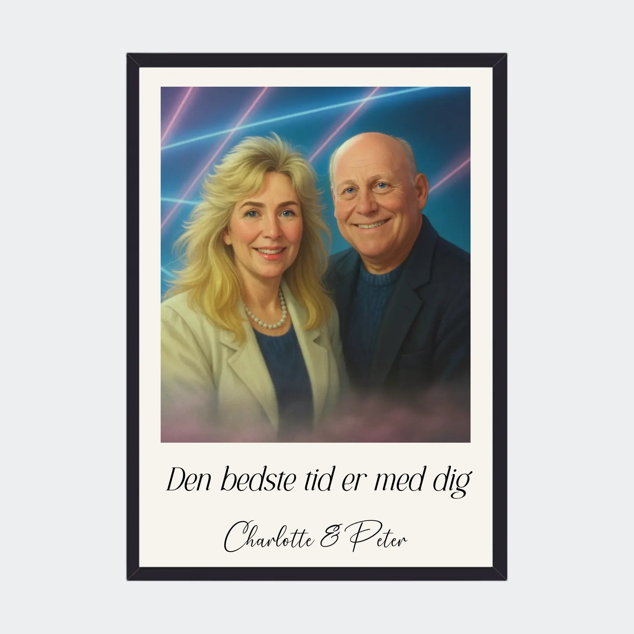 Sort Plakat Genereret 1980s Upload Eget Billede Plakater 10x15 - Teeinblue Plakater
