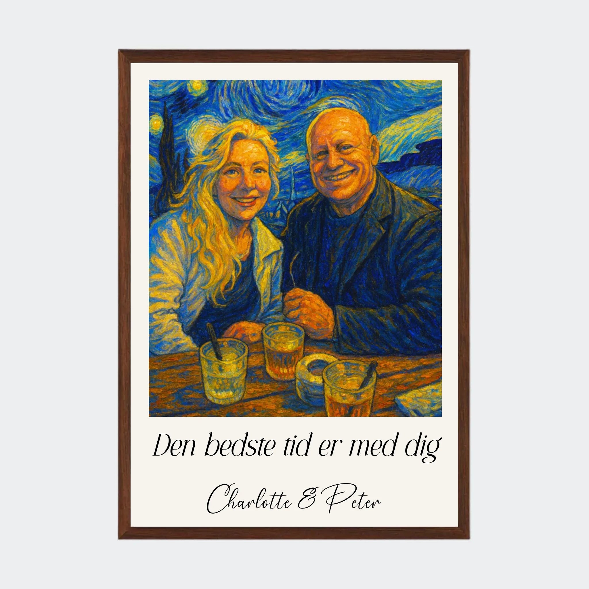 Mørk Eg Plakat Genereret Vangogh Painting Upload Eget Billede Plakater Mørk 10x15 - Teeinblue Plakater