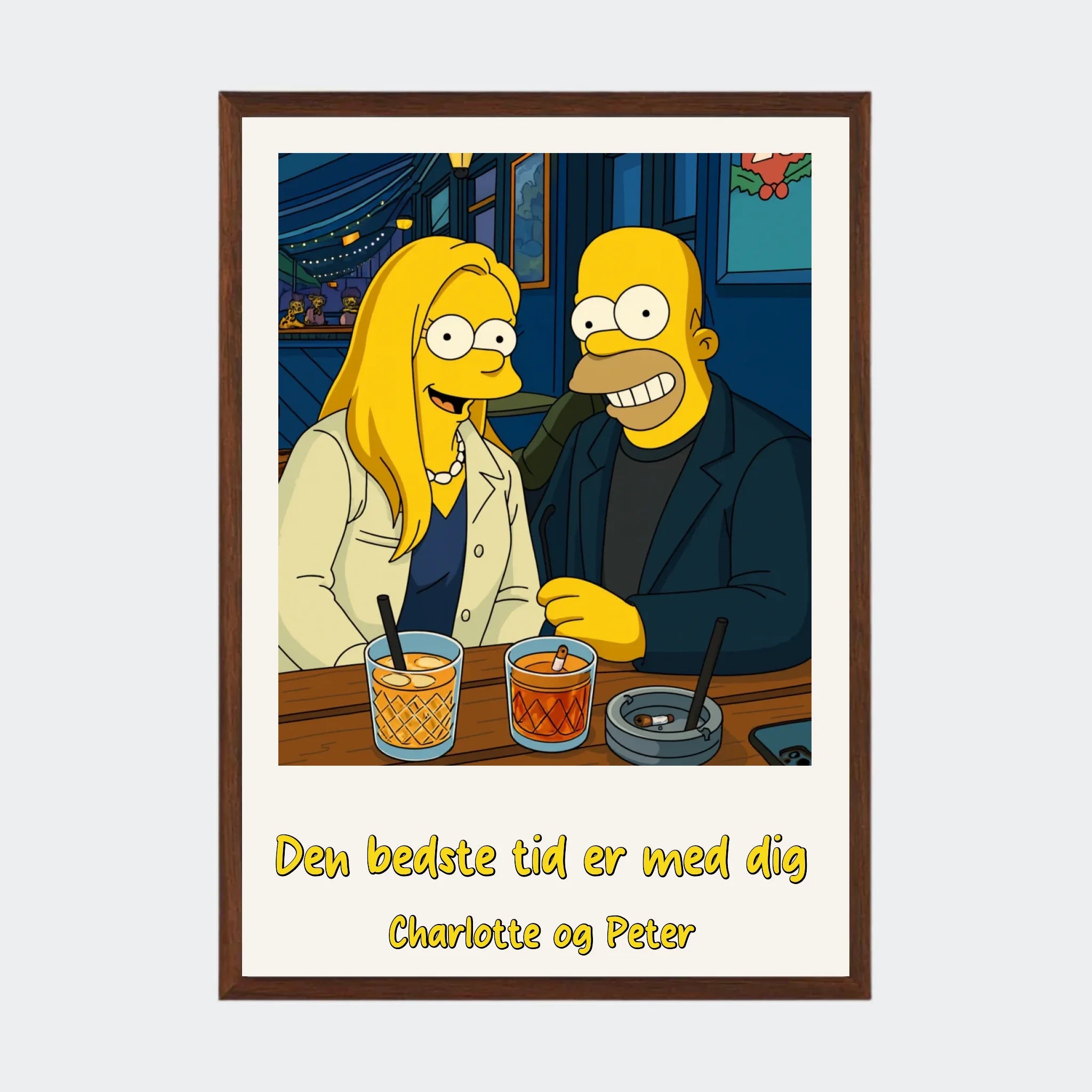 Mørk Eg Plakat Genereret Simpsons Upload Eget Billede Plakater Mørk 10x15 - Teeinblue Plakater
