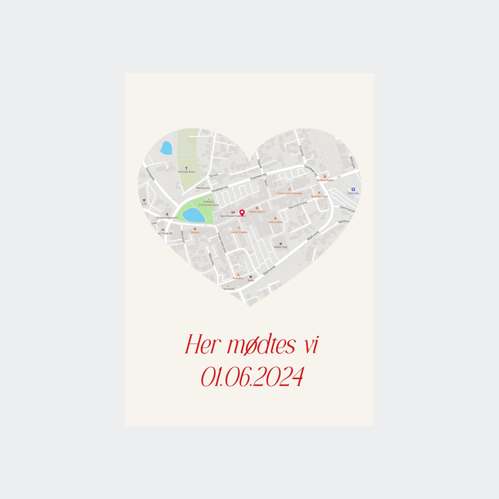 Uden Ramme Plakat Maps Plakater 10x15 - Teeinblue Plakater