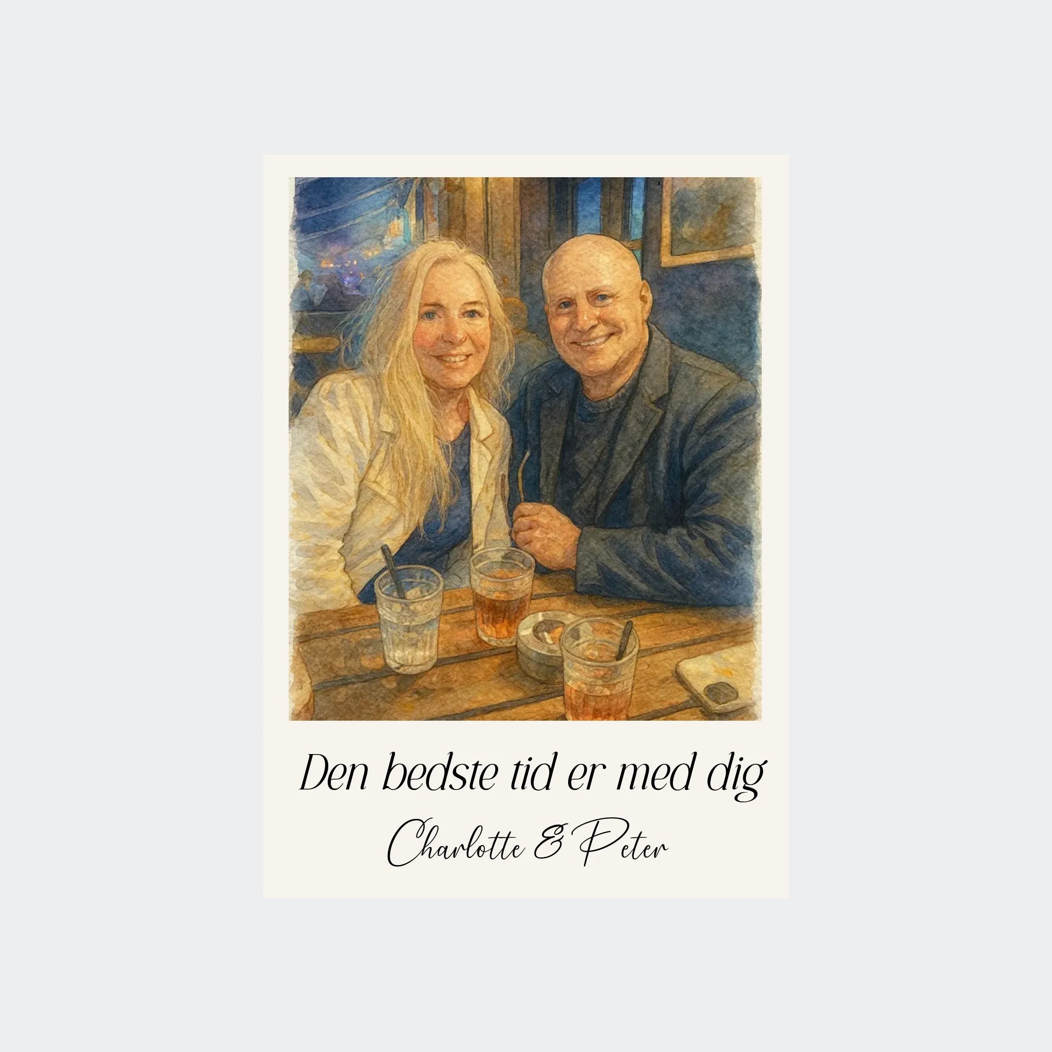 Uden Ramme Plakat Genereret Watercolor Painting Upload Eget Billede Plakater 10x15 - Teeinblue Plakater