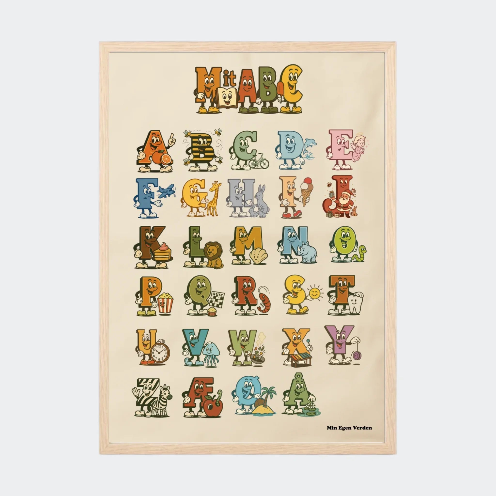 Natur Eg Plakat Mit Abc Med Forskellige Motiver Plakater Natur 10x15 - Teeinblue Plakater