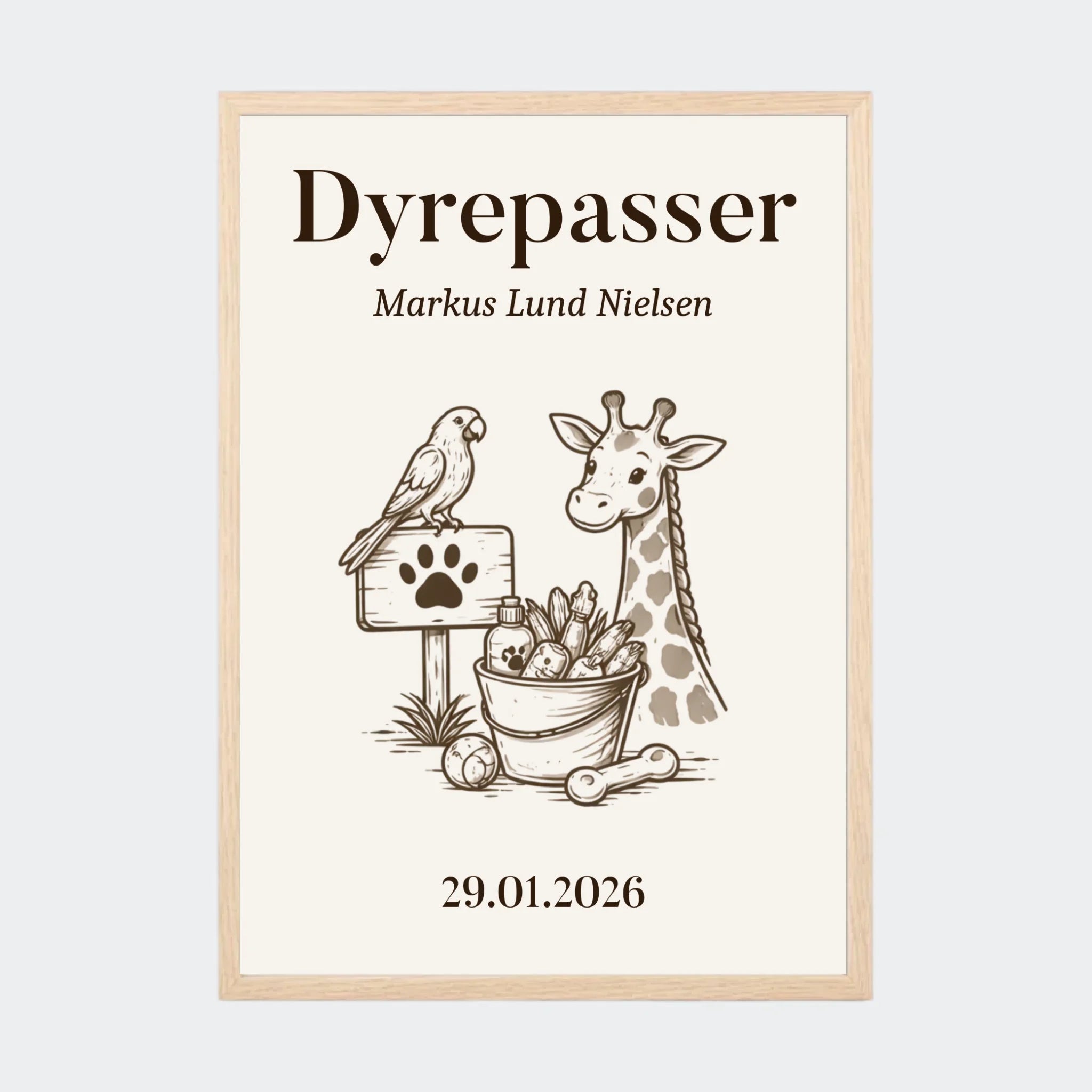 Natur Eg Plakat Dyrepasser Uddannelse Plakater Natur 10x15 - Min Egen Verden Plakater