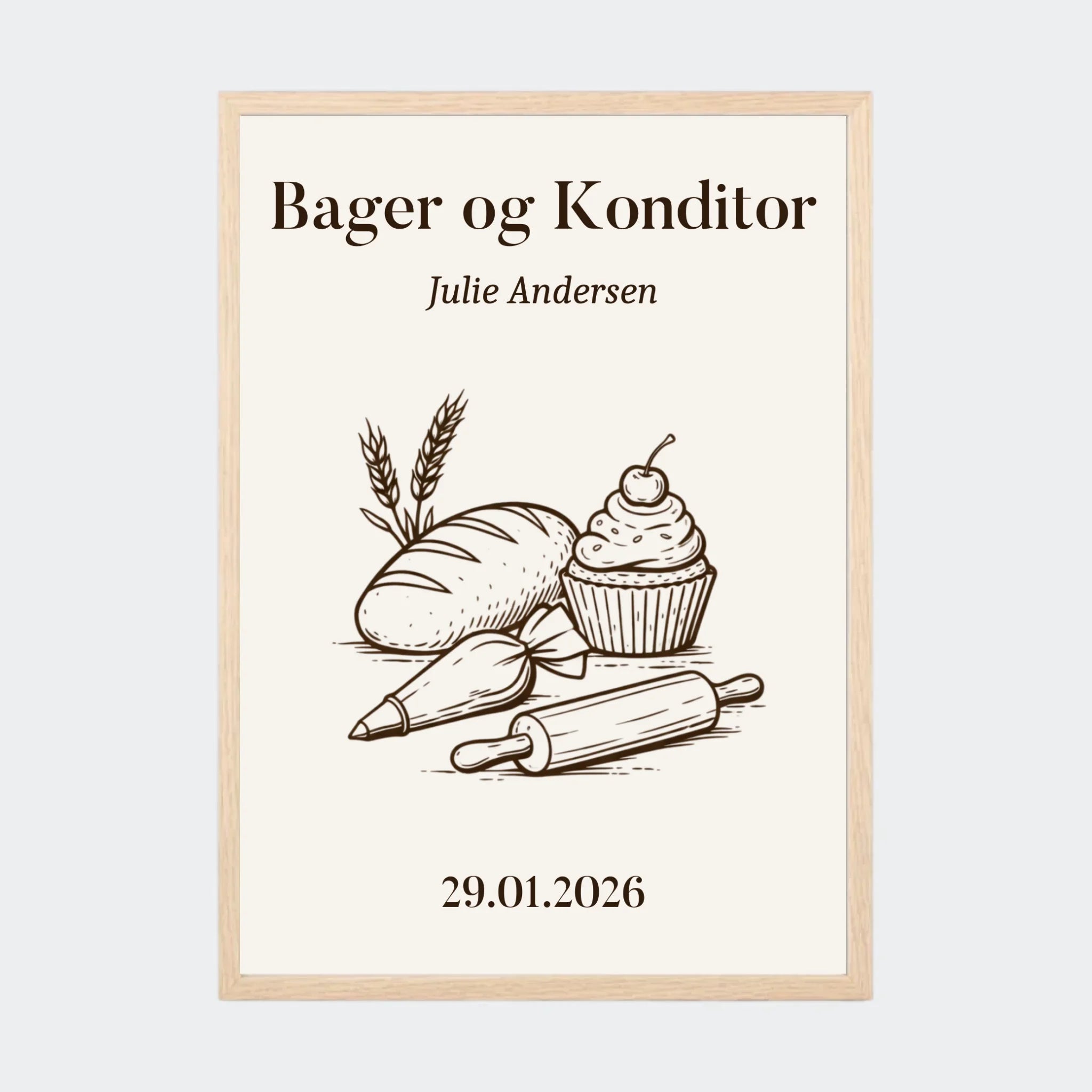 Natur Eg Plakat Bager Konditor Uddannelse Plakater Natur 10x15 - Teeinblue Plakater