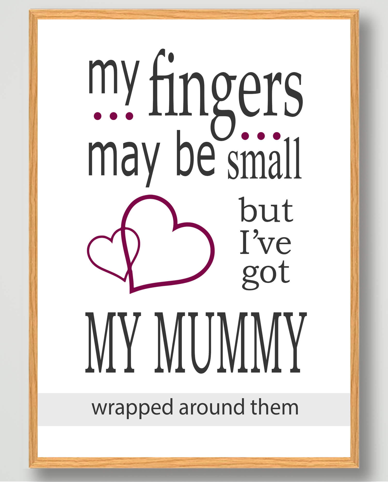 Fingers May Mommy Plakat - Plakatdyr.dk Plakater