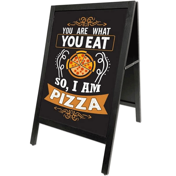 Skilt Sortbejdset Bøg Inkl Magnet Kridttavle - Plakater  - 5714797032735