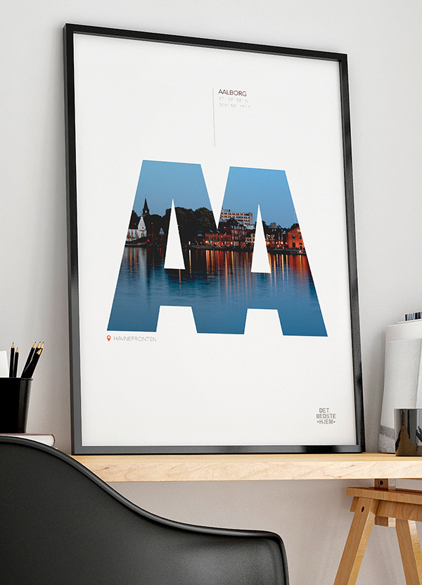 Aalborg Plakat Havnefronten 199 - Det Bedste Hjem Plakater