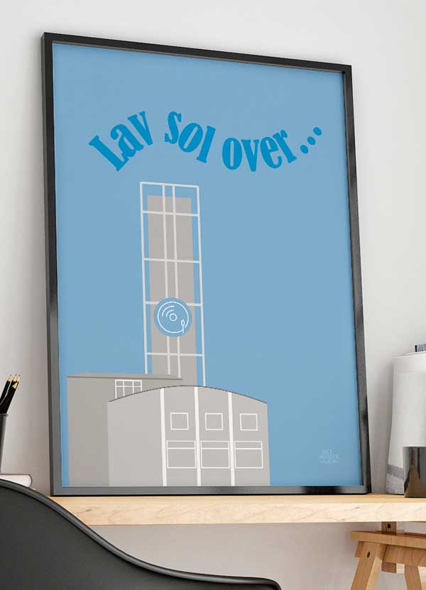 Lav Sol Over Aarhus Plakat 199 - Det Bedste Hjem Plakater