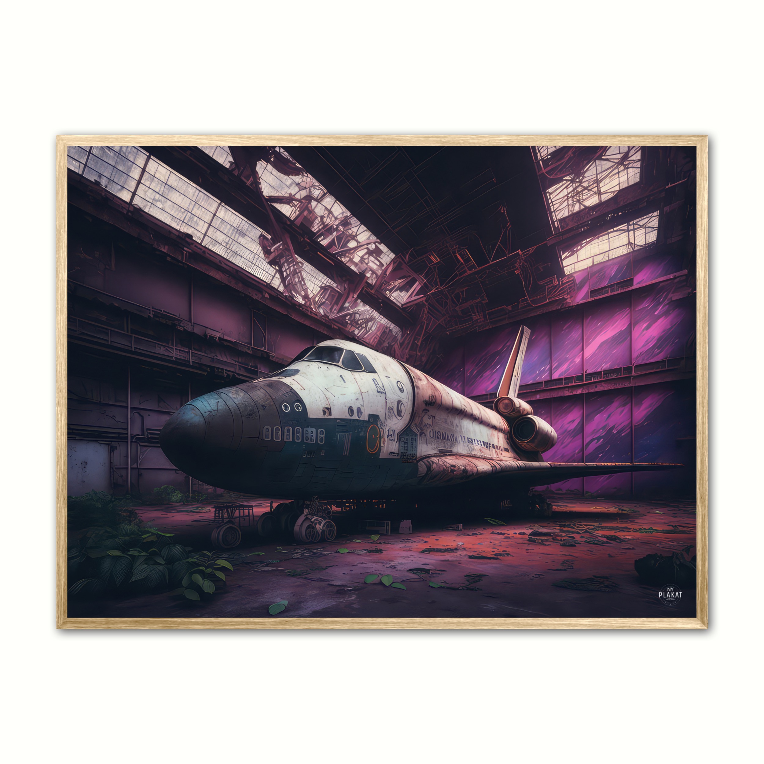 Plakat Med Abandoned Space Shuttle Ron - Ny Plakat Plakater