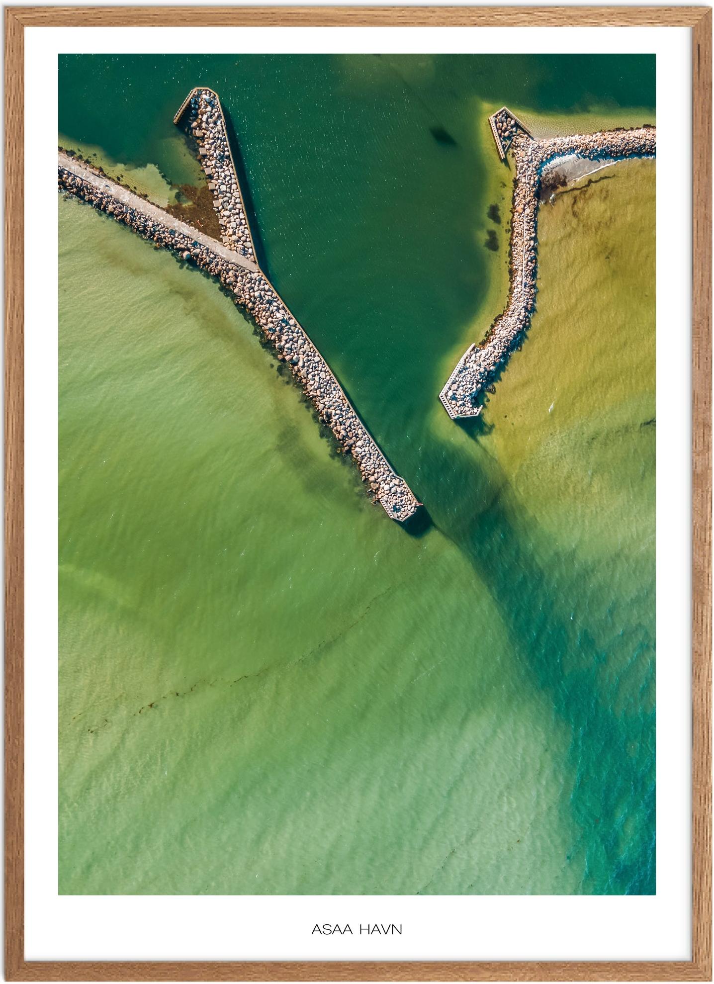 Plakat Asaa Havn Naturplakat Plakater Nordjylland Plakat Plakatsnedkeren Drone Plakater - Plakatsnedkeren Plakater