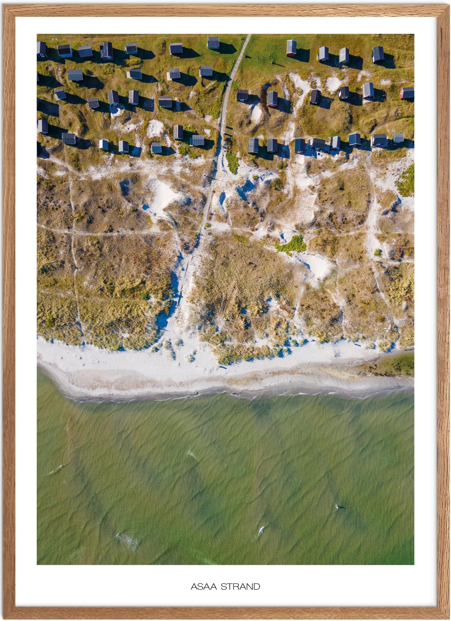 Plakat Asaa Strand Naturplakat Plakater Nordjylland Plakat Plakatsnedkeren Drone Plakater - Plakatsnedkeren Plakater
